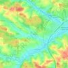 Teising topographic map, elevation, terrain