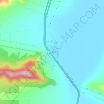 Los Llanos topographic map, elevation, terrain