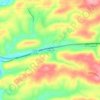 Klinesville topographic map, elevation, terrain