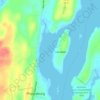 Drummore Bay topographic map, elevation, terrain