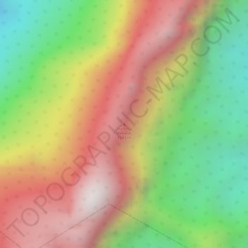 Gunung Benarat topographic map, elevation, terrain