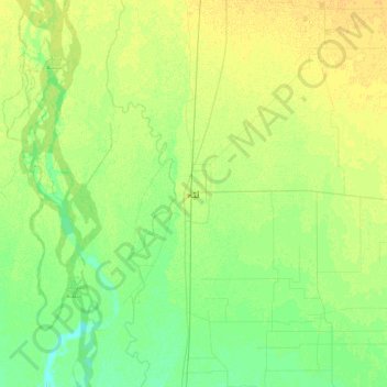Layyah topographic map, elevation, terrain