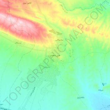 En Sifne topographic map, elevation, terrain