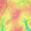 Hohe topographic map, elevation, terrain