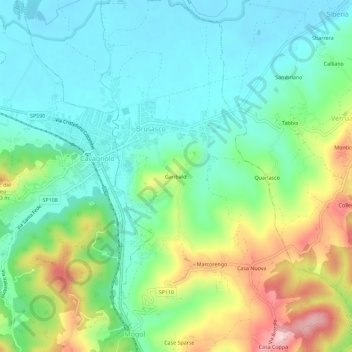 Garibaldi topographic map, elevation, terrain