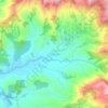 Ribeirão topographic map, elevation, terrain