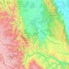 Oxapampa topographic map, elevation, terrain