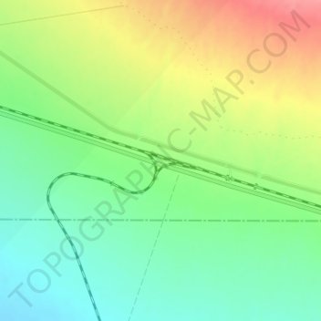 Rice topographic map, elevation, terrain