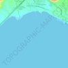 Pujada Bay topographic map, elevation, terrain