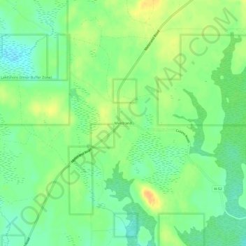 Melstrand topographic map, elevation, terrain