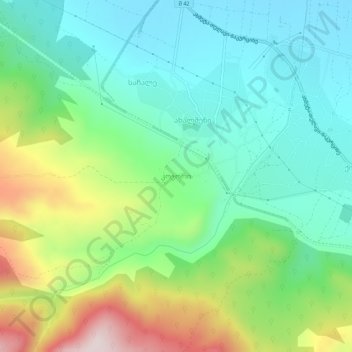 Kojori topographic map, elevation, terrain