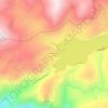 Huntington Lake topographic map, elevation, terrain