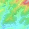 Huangcaoling topographic map, elevation, terrain