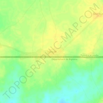 Seawall topographic map, elevation, terrain
