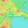 Vermilion Bay topographic map, elevation, terrain