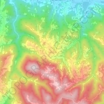 Sant'Elia topographic map, elevation, terrain