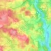 Ponty topographic map, elevation, terrain