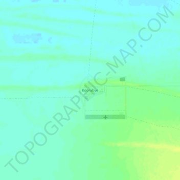 Koorabye topographic map, elevation, terrain