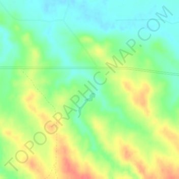 Gus Dam topographic map, elevation, terrain