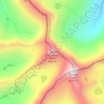 Ellingwood Point topographic map, elevation, terrain