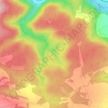 Rübental topographic map, elevation, terrain