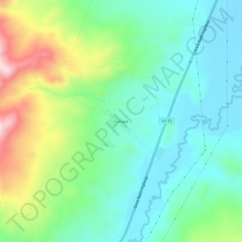 Contact topographic map, elevation, terrain