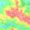 Fougeras topographic map, elevation, terrain