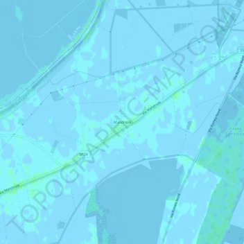 Mandriole topographic map, elevation, terrain