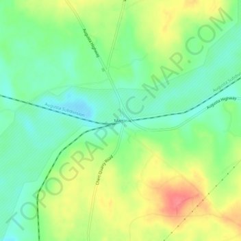 Martin topographic map, elevation, terrain