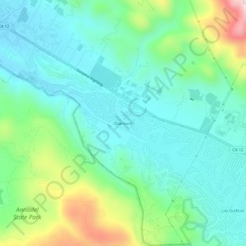 Oakmont topographic map, elevation, terrain
