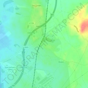 Rich Hill topographic map, elevation, terrain