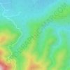 Roquebrune topographic map, elevation, terrain