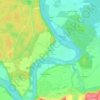 Ebing topographic map, elevation, terrain