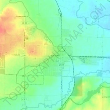 Johnstown topographic map, elevation, terrain