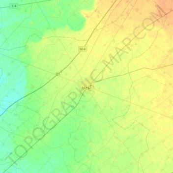 Gojra topographic map, elevation, terrain