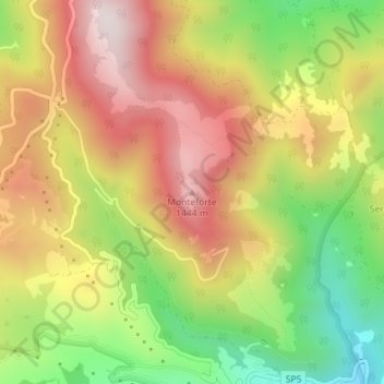 Monteforte topographic map, elevation, terrain
