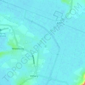 Greylake topographic map, elevation, terrain