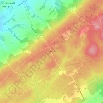 Rileyville topographic map, elevation, terrain