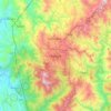 Baguio topographic map, elevation, terrain