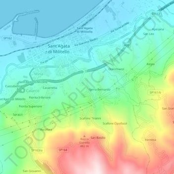 Pairò topographic map, elevation, terrain