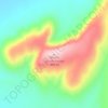 Mount Gunderbooka topographic map, elevation, terrain