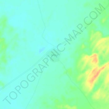 Jagsa topographic map, elevation, terrain