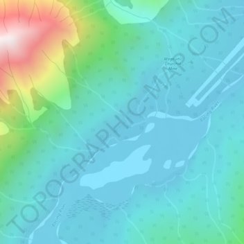 Magnum Mine topographic map, elevation, terrain