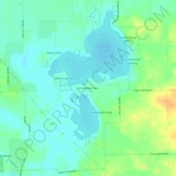 Arrowhead Park topographic map, elevation, terrain
