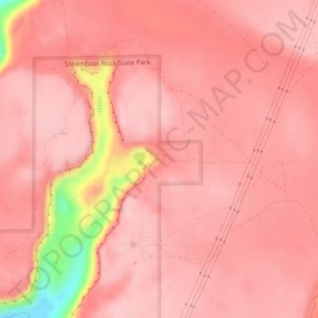 Lake Access Road topographic map, elevation, terrain