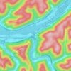 Cabin Creek topographic map, elevation, terrain