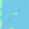 Isla de Caña topographic map, elevation, terrain
