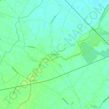 Boncellino topographic map, elevation, terrain