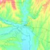 Edirne topographic map, elevation, terrain