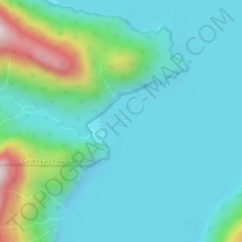 Glacier Bay topographic map, elevation, terrain